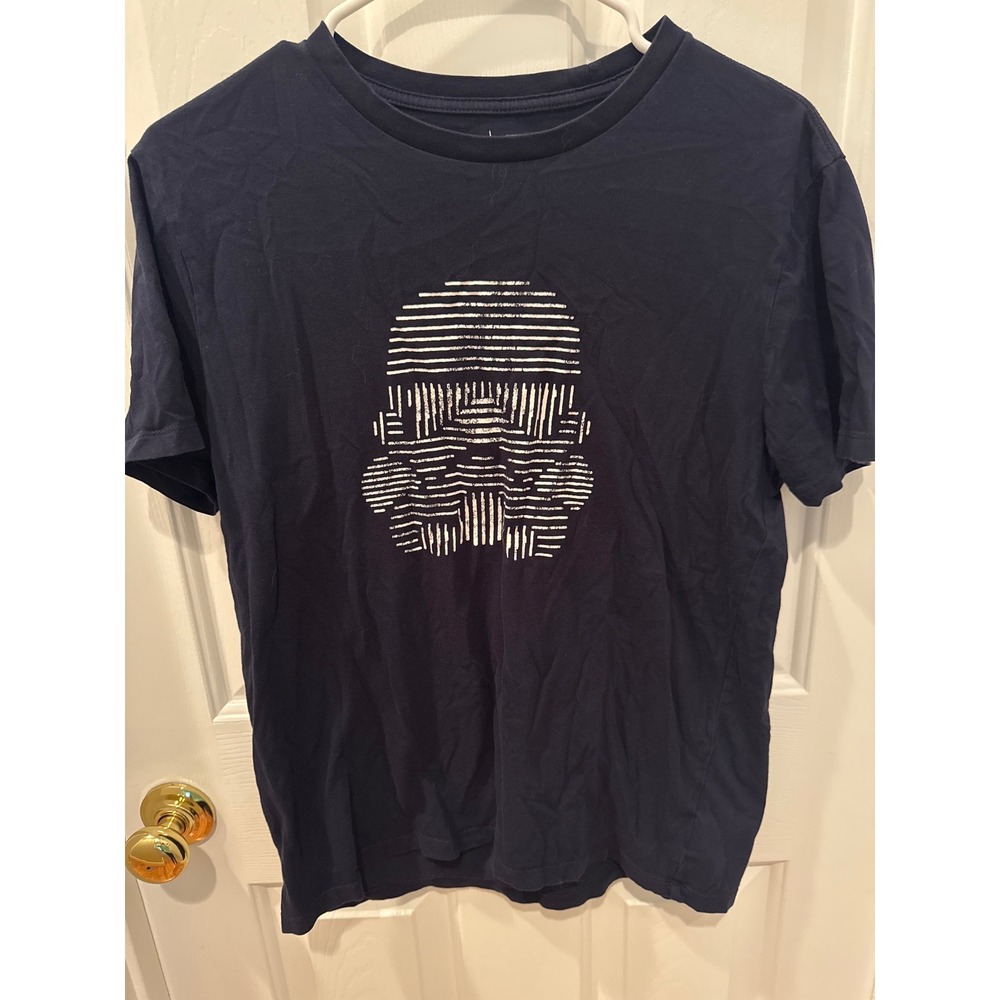 Gap Star Wars Mens Navy Blue Stormtrooper Graphic T-Shirt Small S 100% Cotton
